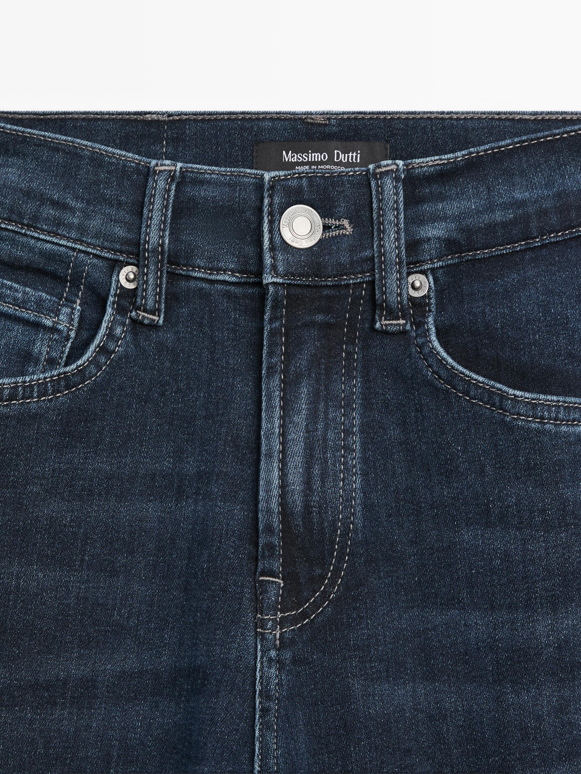 Jean skinny flare taille haute